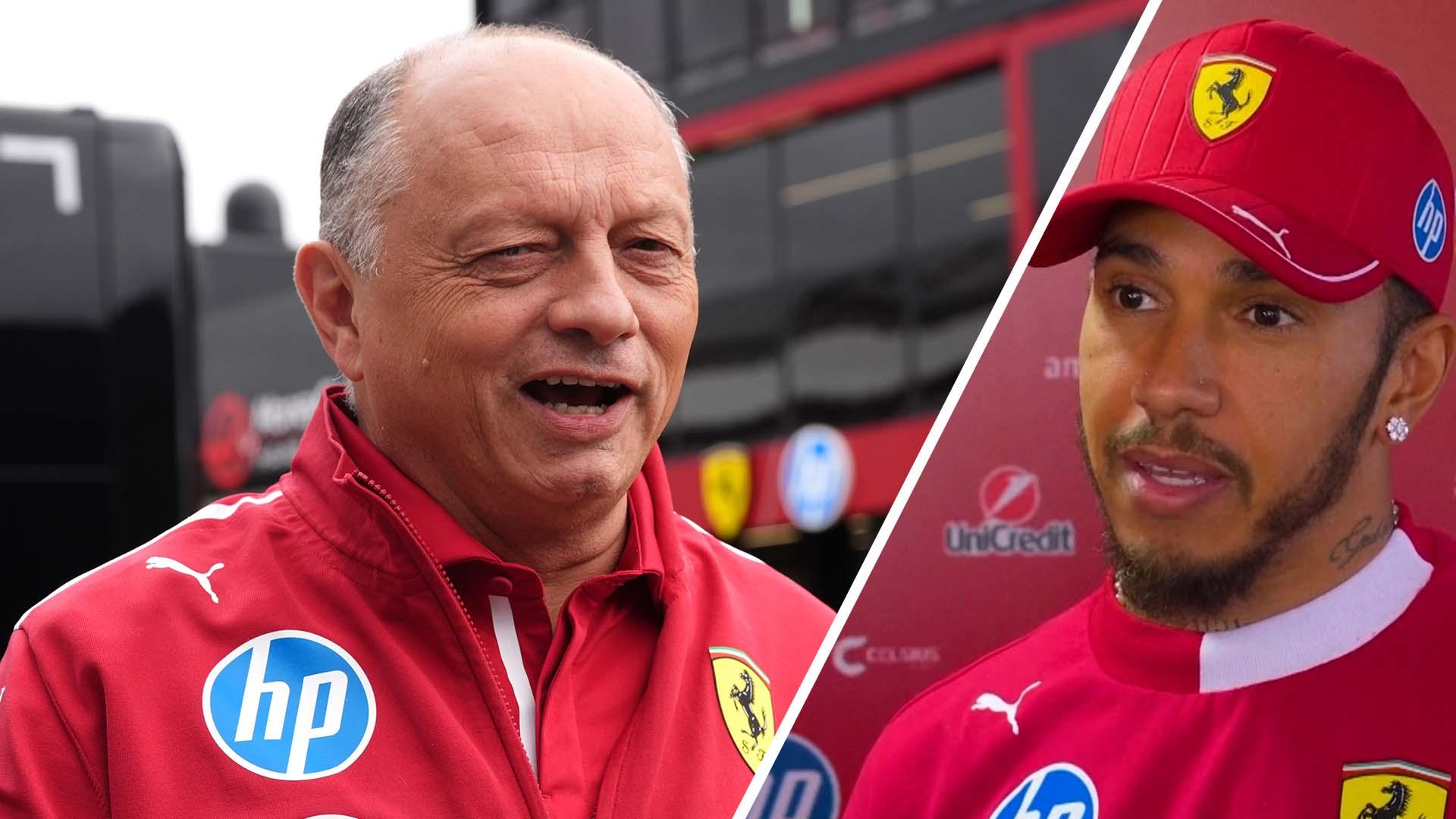Hamilton: Vasseur is the right person to lead at Ferrari