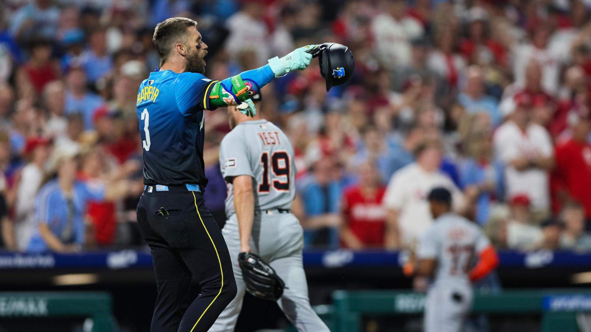 Bryce Harper ejected after being rung up on check swing