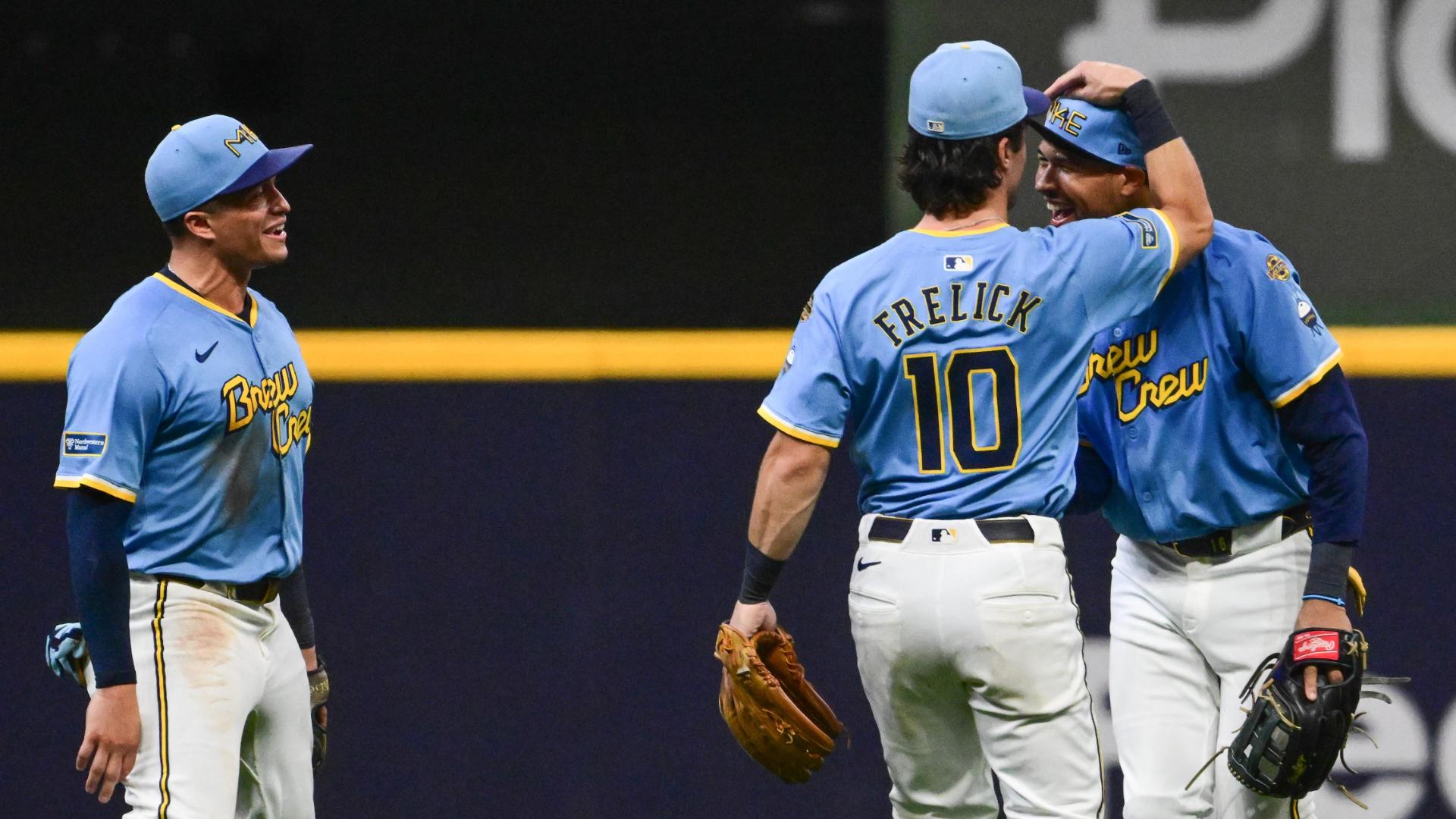 Brewers win as Blake Perkins throws a dart to get tying run at home