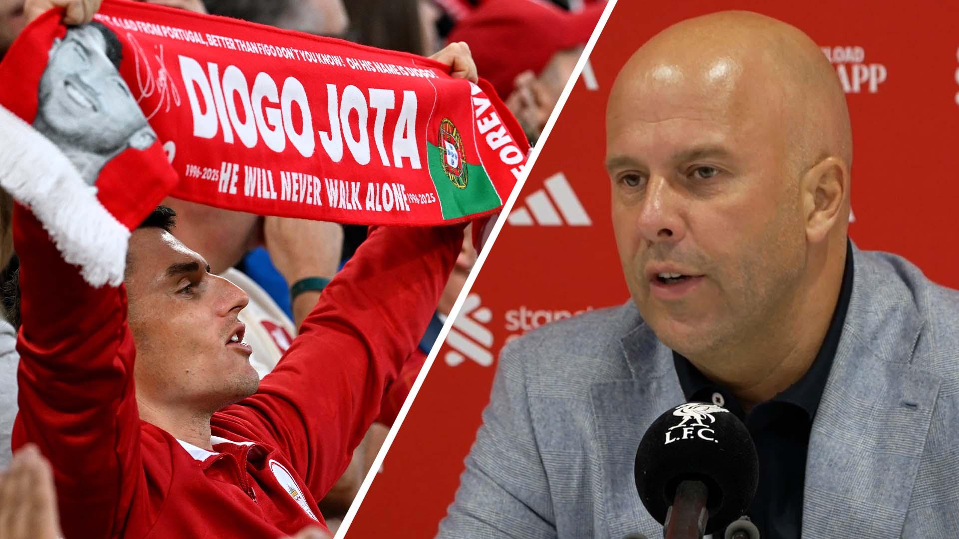 Arne Slot ému par l'hommage « puissant » rendu à Diogo Jota à Anfield