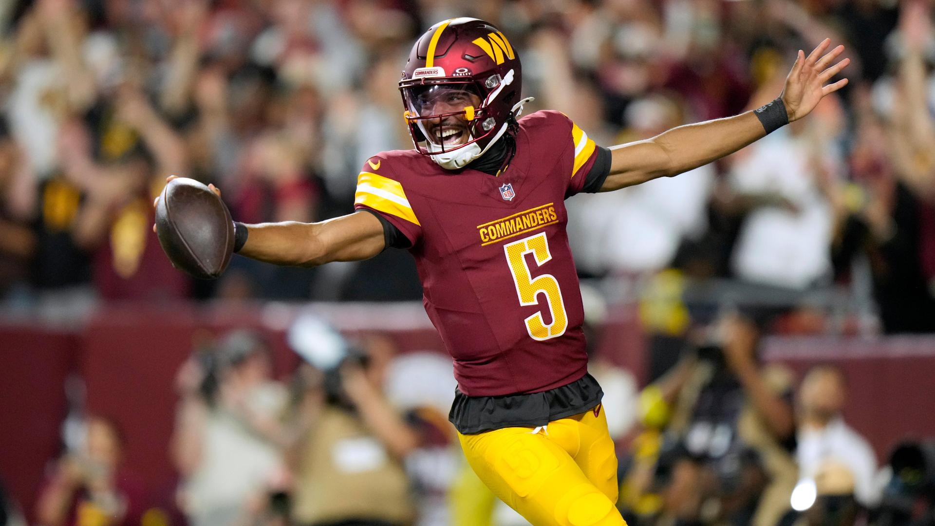 Jayden Daniels, Deebo Samuel shine on Commanders' opening TD drive
