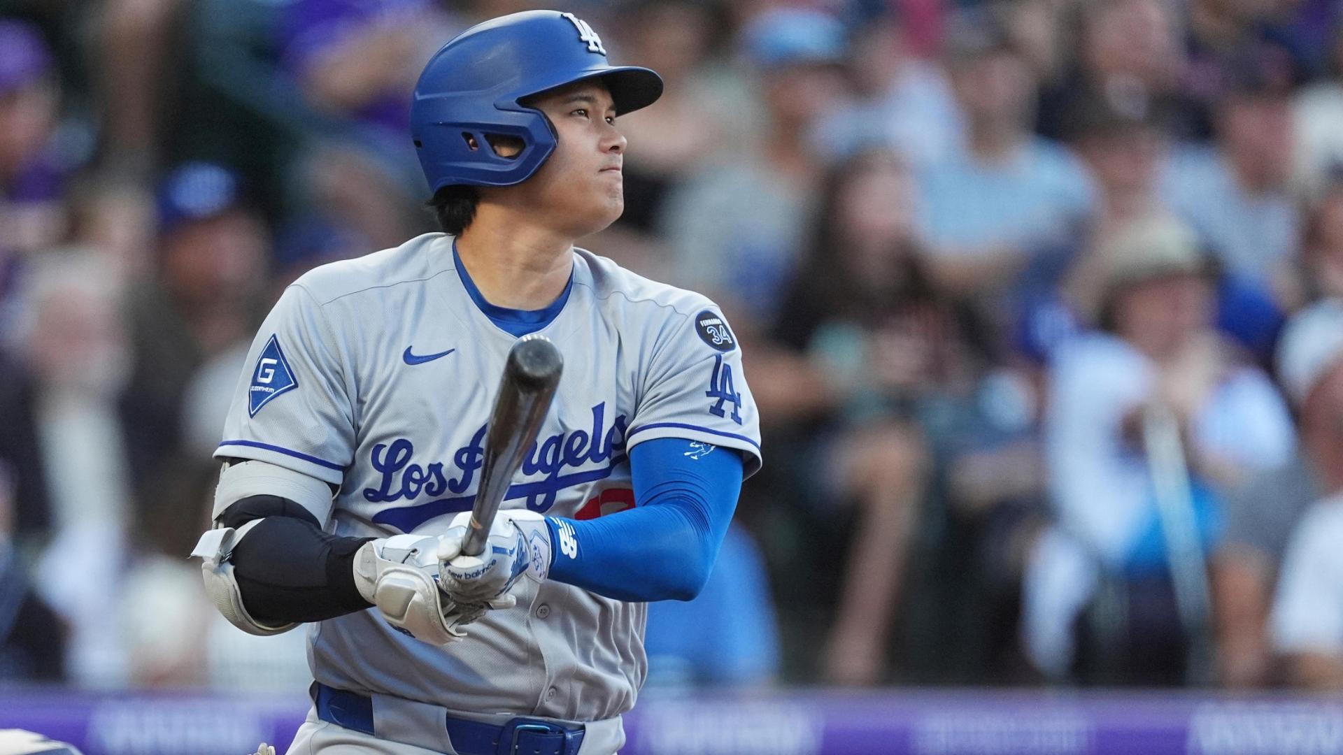 Ohtani ties Schwarber with 44th HR of season