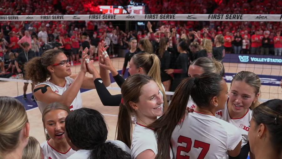 No. 1 Nebraska sweeps No. 6 Stanford