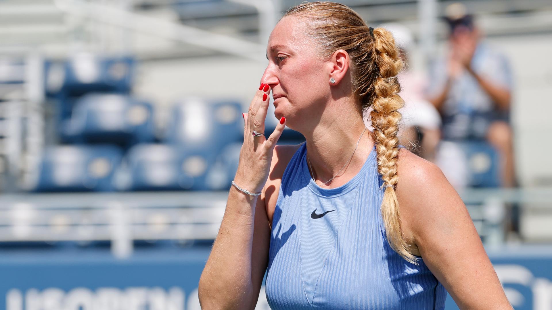 Petra Kvitova emotional after final match of her career