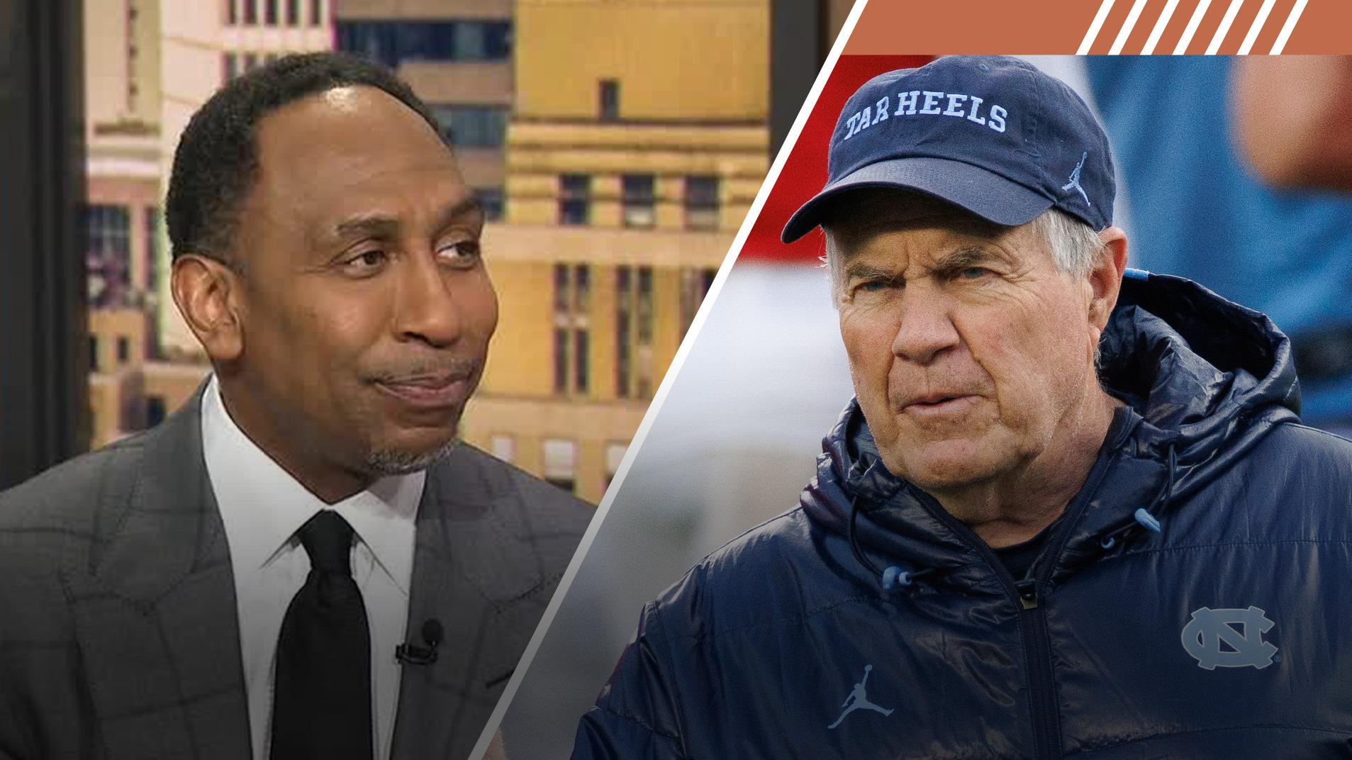 Stephen A. defends Belichick's legacy ahead of UNC start