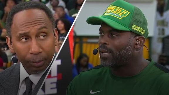 Michael Vick Begins Norfolk State Coaching With Deion Sanders Support