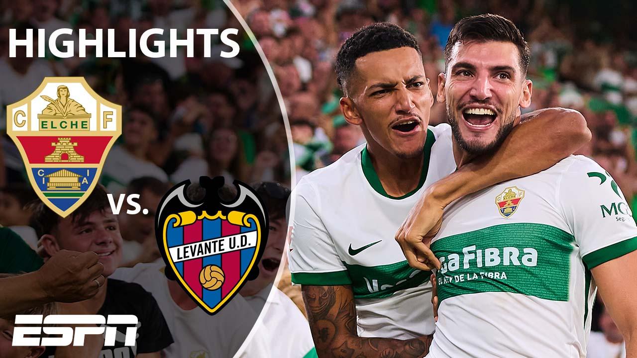 Elche 2-0 Levante, LaLiga highlights: Levante stay pointless