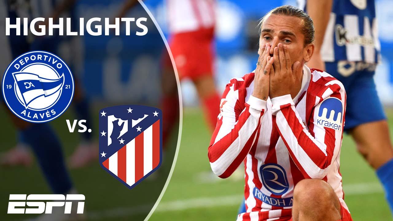 Deportivo Alavés 1-1. Atletico Madrid LaLiga Highlights