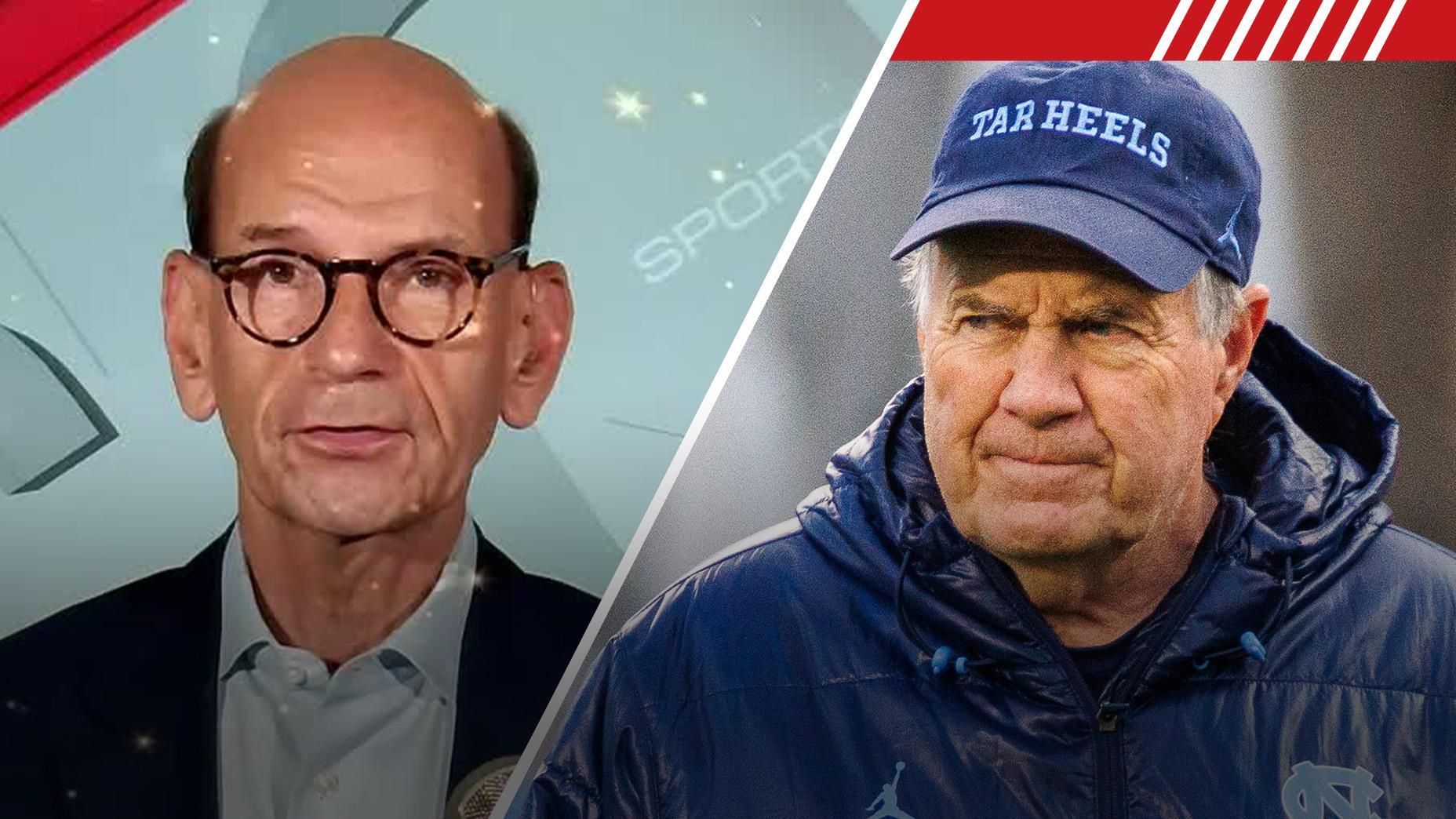 Why Finebaum likes Belichick and UNC to beat TCU