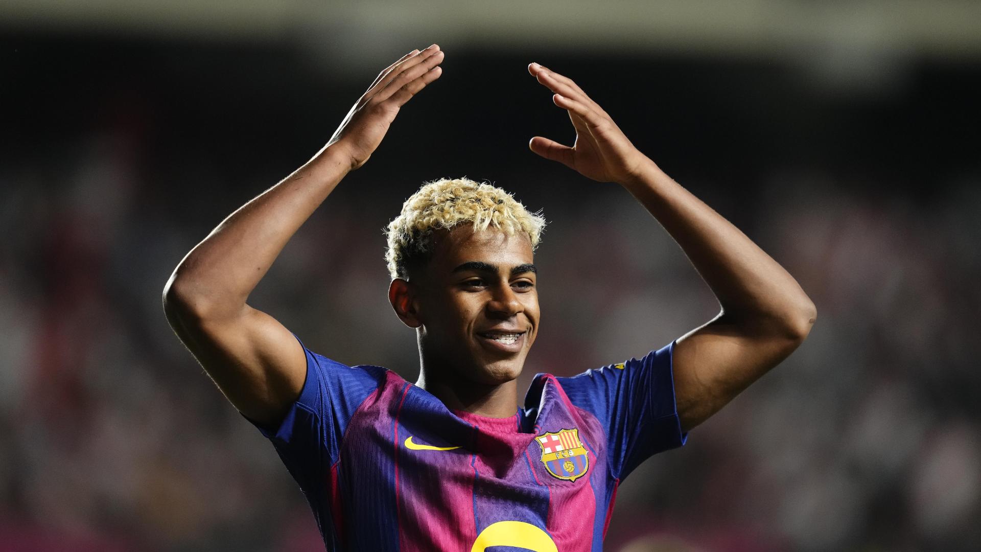 Lamine Yamal capitalizes on penalty by scoring for Barca
