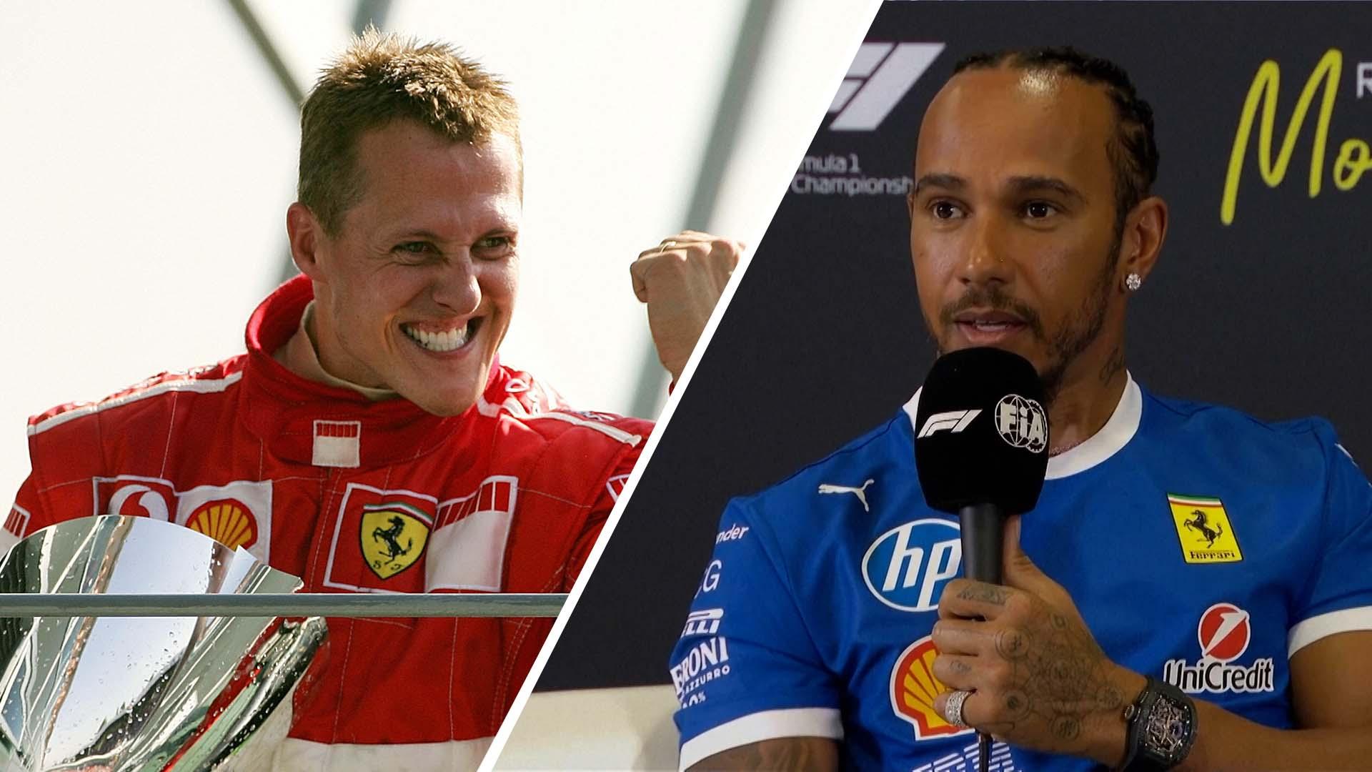 Hamilton reflects on Schumacher's Monza win ahead of his first Italian GP in red