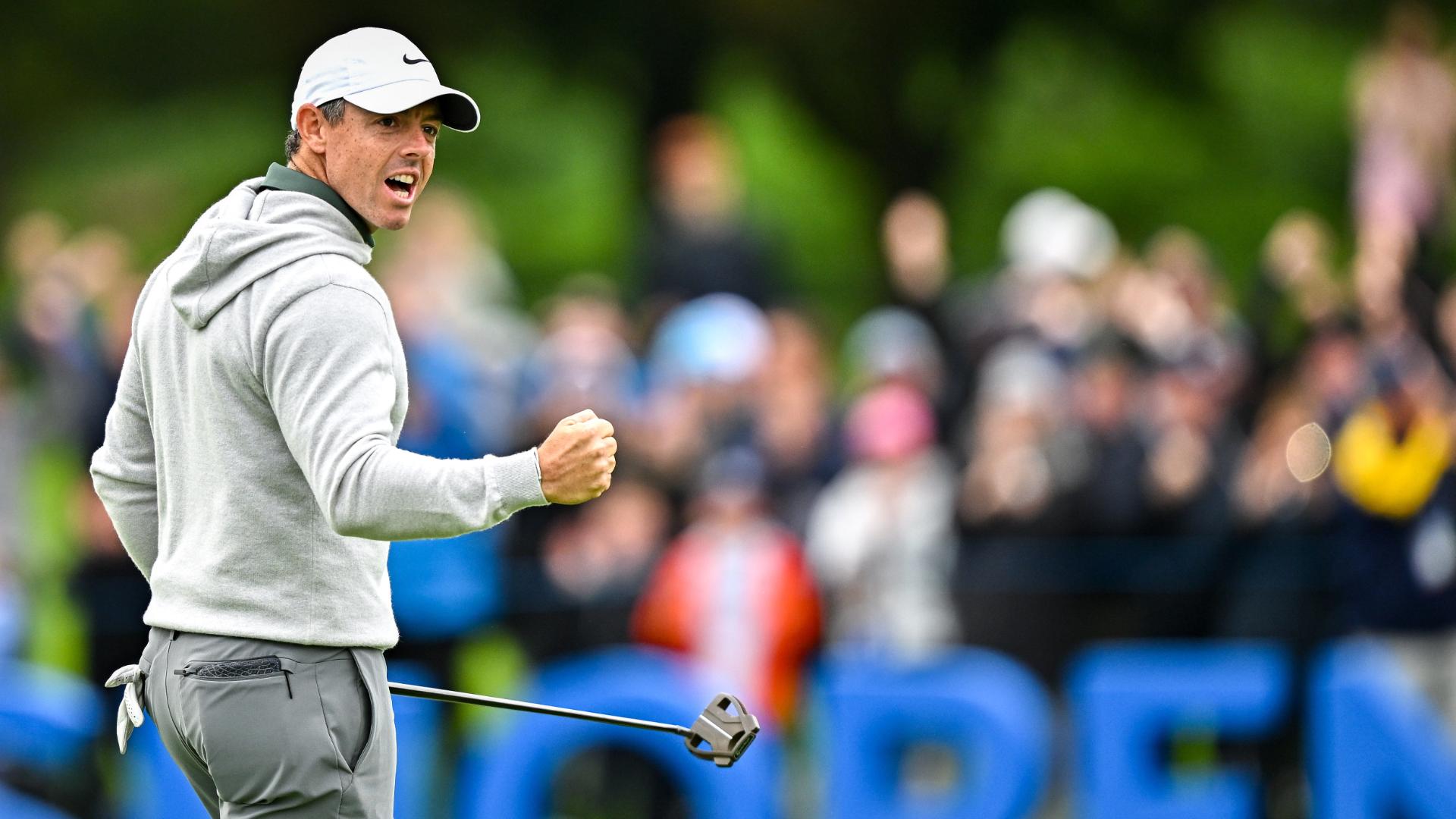 McIlroy sends home crowd wild with eagle to force playoff