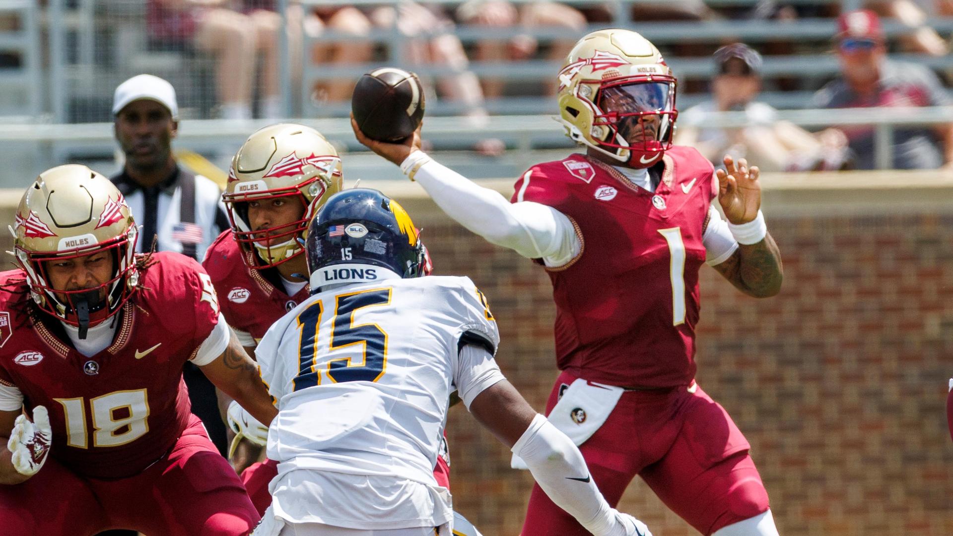 Tommy Castellanos tosses 3 TDs in FSU's 77-3 rout