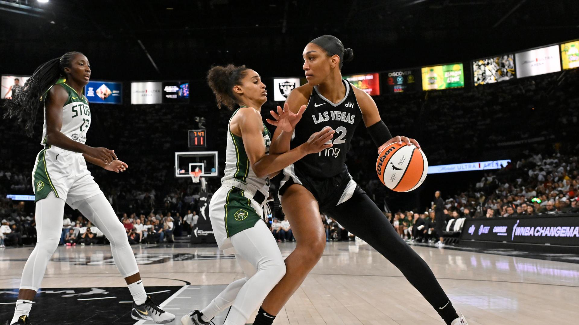 A'ja Wilson scores 29 points in Aces' Game 1 win