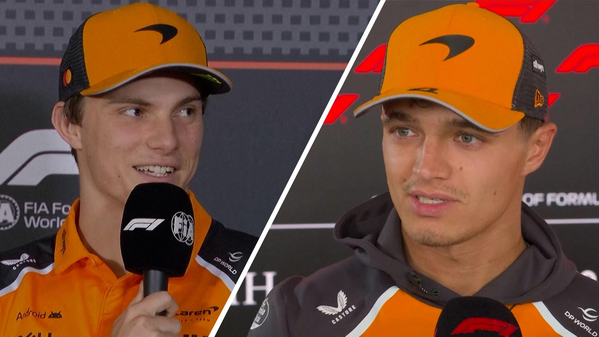 Piastri and Norris praise McLaren's background staff