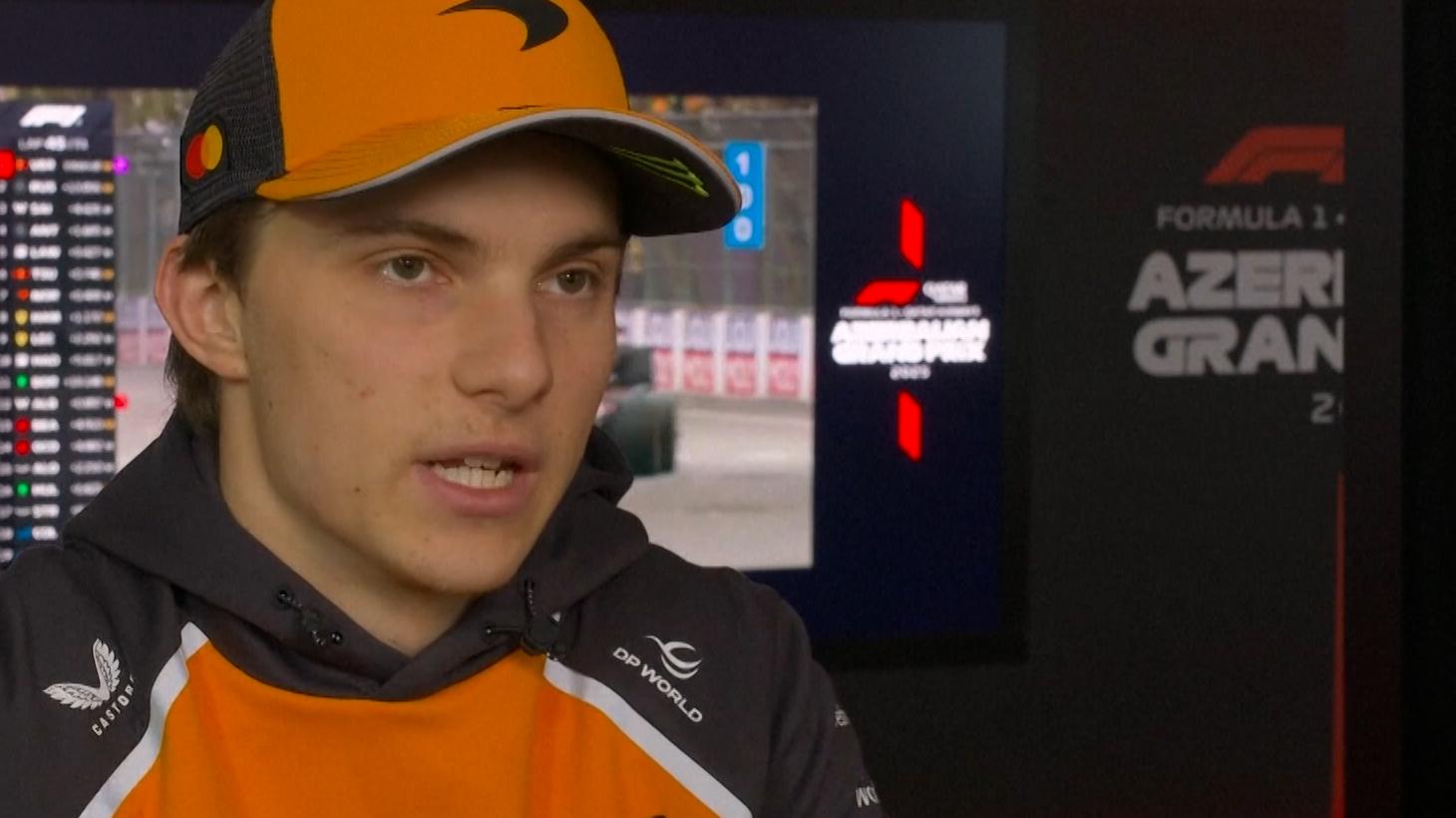 Oscar Piastri explains first-lap crash in Baku
