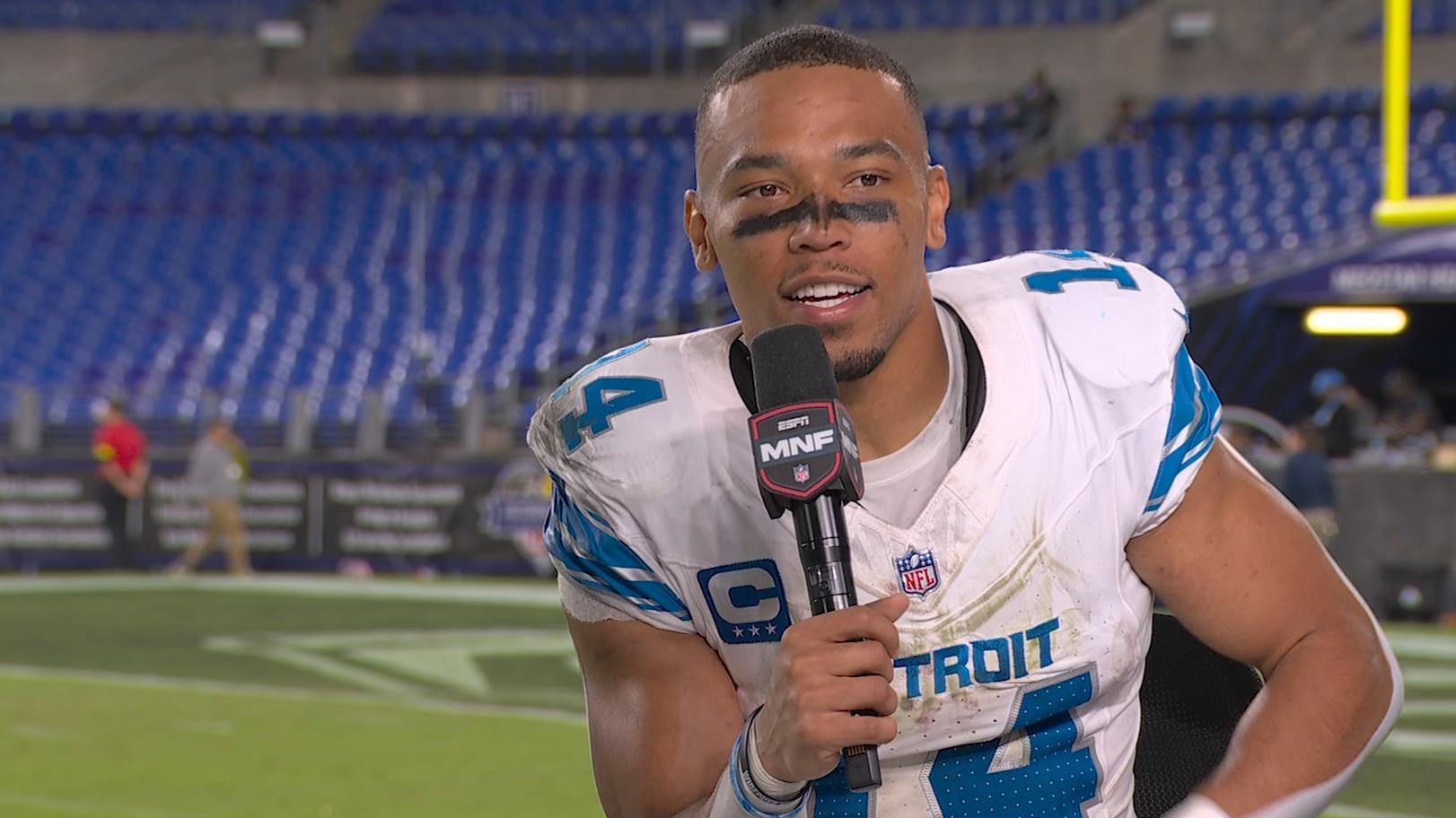 Amon-Ra St. Brown: Gritty win vs. Ravens meant a lot to us