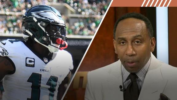 Stephen A.: A.J. Brown is indicating he wants to leave the Eagles - ESPN Video