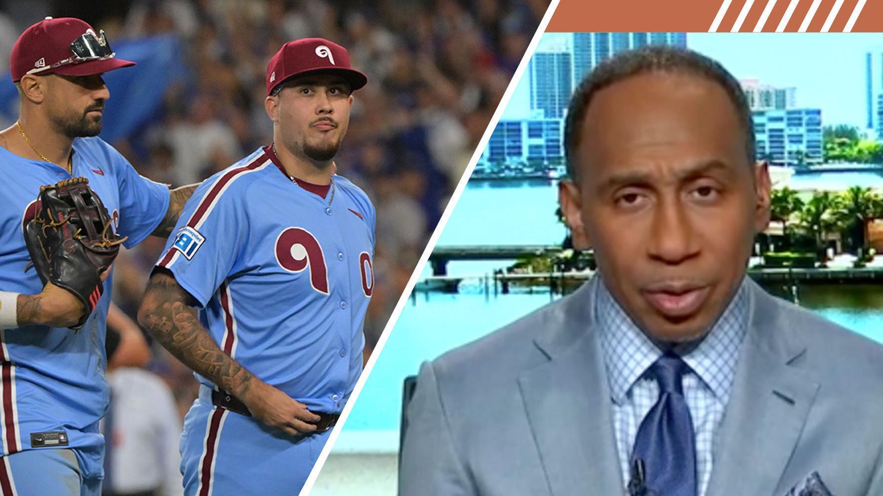 Stephen A. feels for Phillies reliever after series-ending throwing error