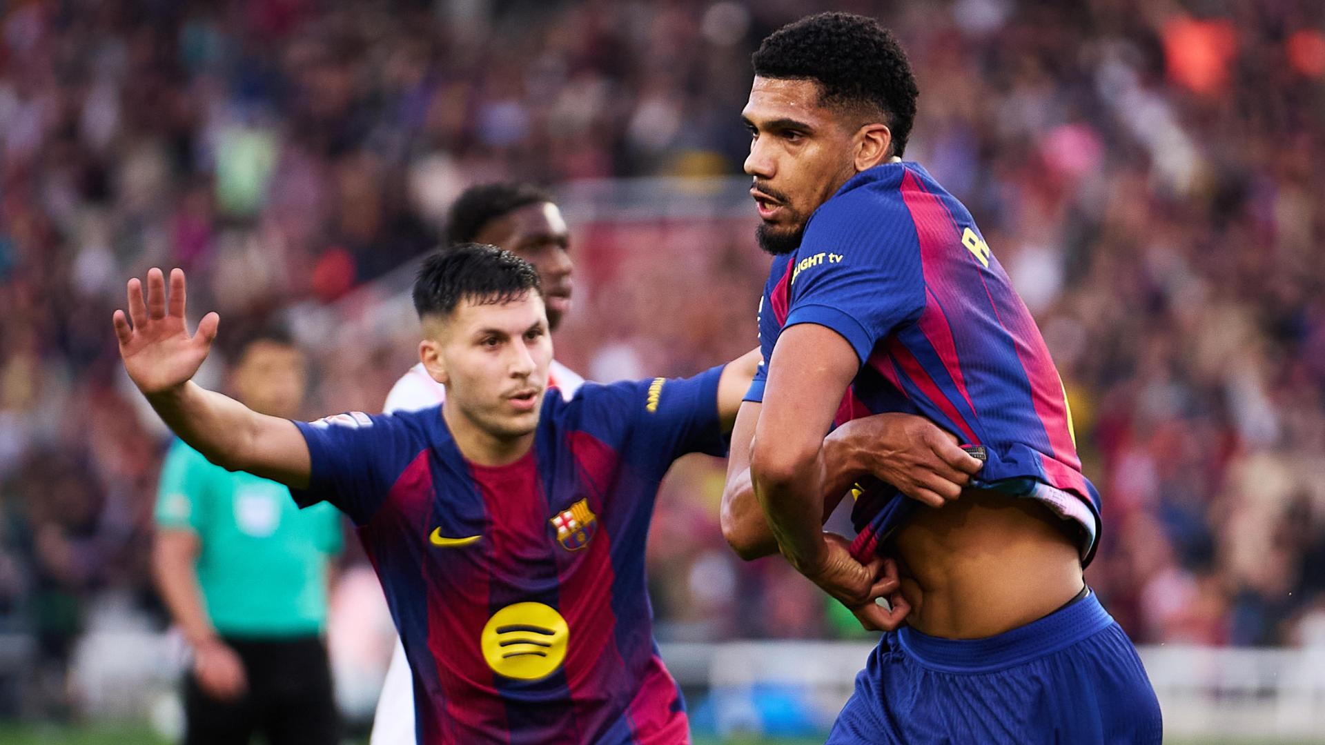 Ronald Araújo nets winning goal for Barcelona in stoppage time
