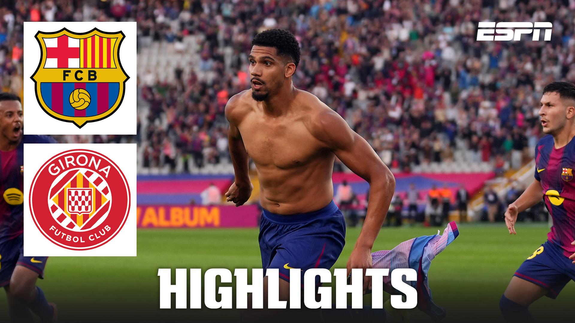 Araújo rescues Barcelona in injury time vs. Girona