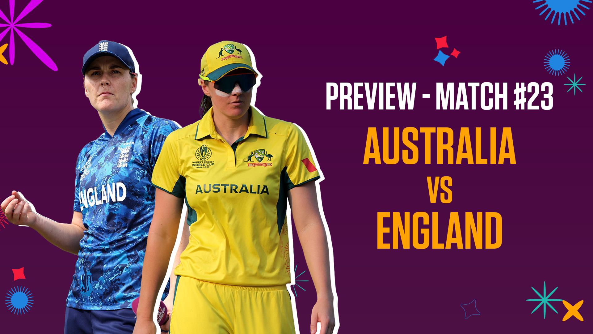 Recent Match Report - Australia Women vs England Women, ICC