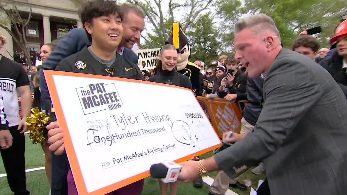 Vanderbilt student drills field goal on first try for $500K