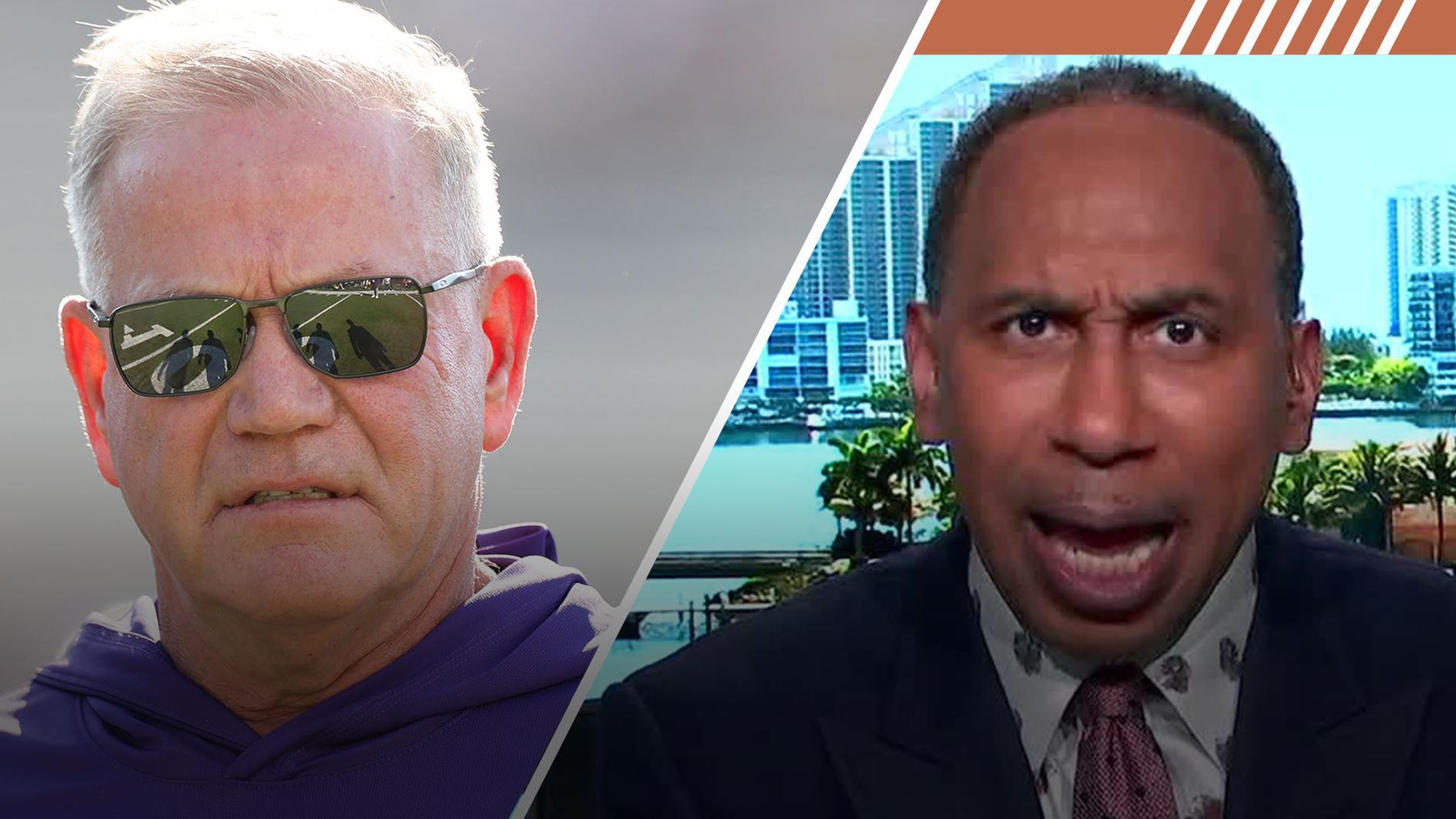 Stephen A. calls out LSU AD after Brian Kelly firing