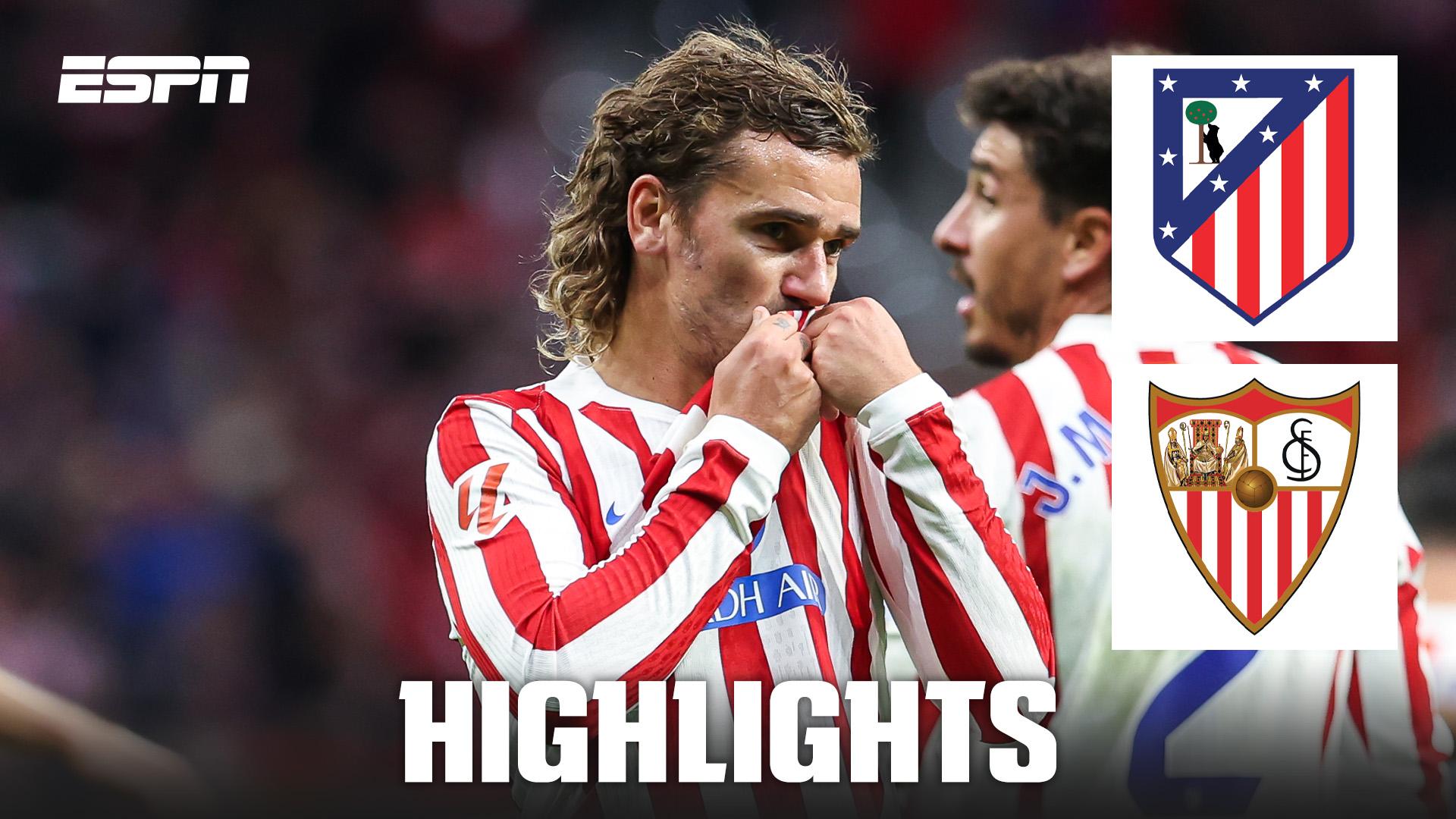 Antoine Griezmann scores his 200th LaLiga goal in Atletico's win vs. Sevilla