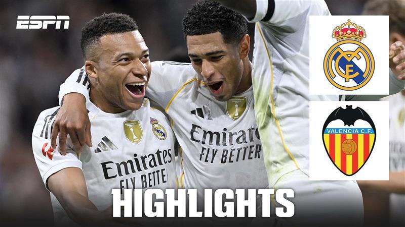 Real Madrid thrash Valencia in 4-0 win at the Bernabeu