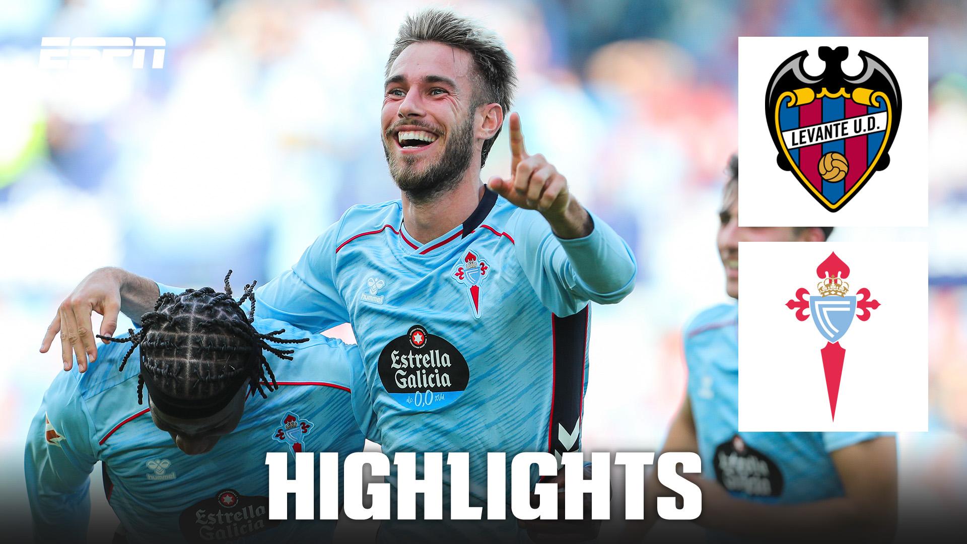 Óscar Mingueza's wonder strike earns Celta Vigo three points vs. Levante