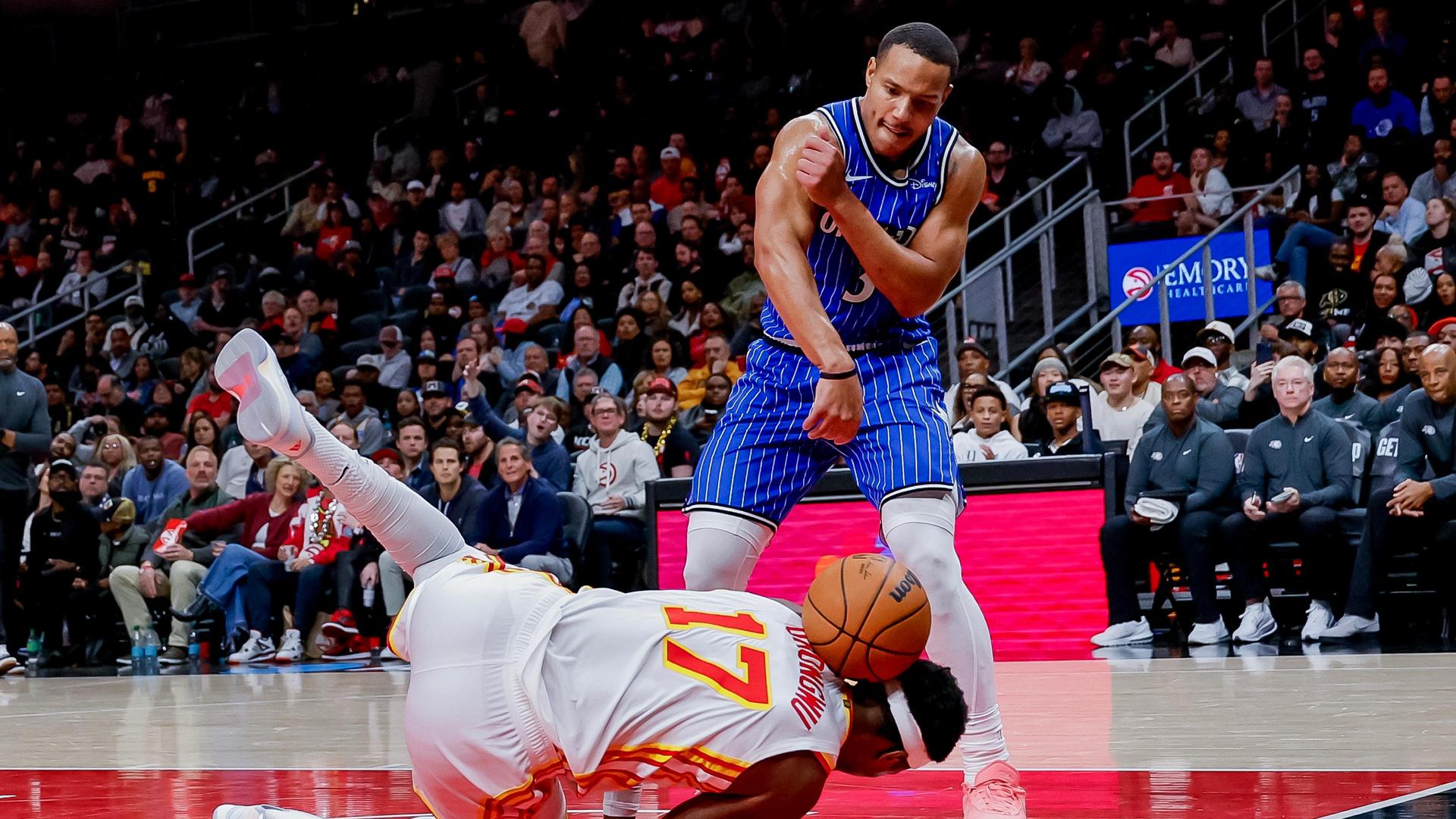 Magic's Bane tossed after firing ball at Okongwu