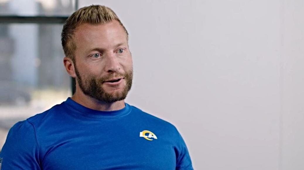 Drawing up plays with Sean McVay
