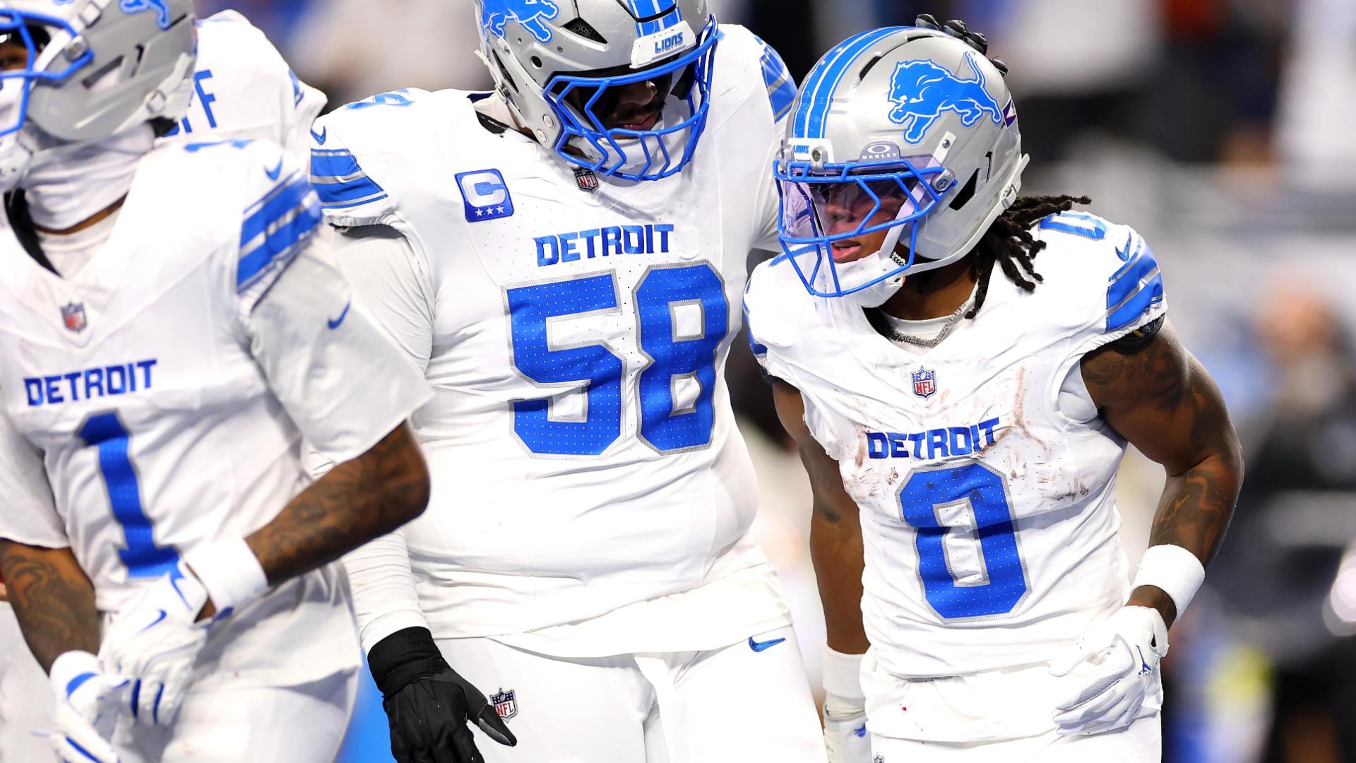 Jahmyr Gibbs powers in for a Lions TD