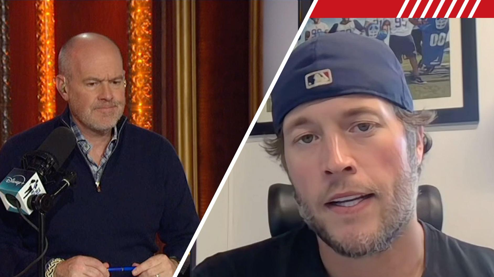 Matthew Stafford to Rich Eisen: I'm humbled to be in MVP consideration