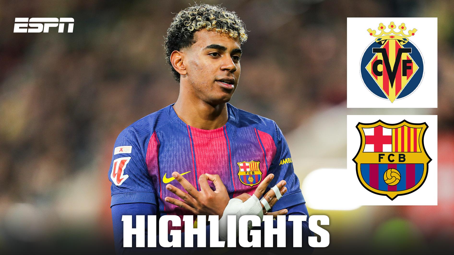 Barcelona defeat 10-man Villarreal 2-0 to stay top of LaLiga