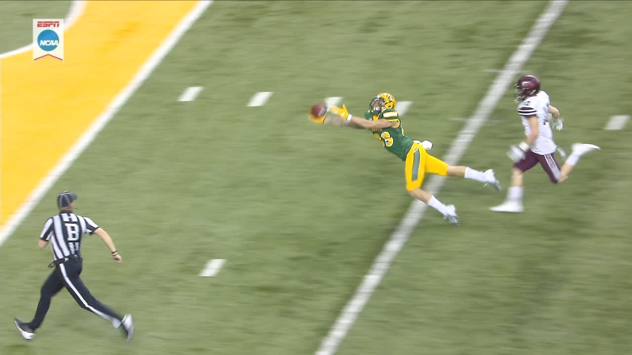 Ndsu Amazing Diving Catch Ruled Incomplete Watch Espn