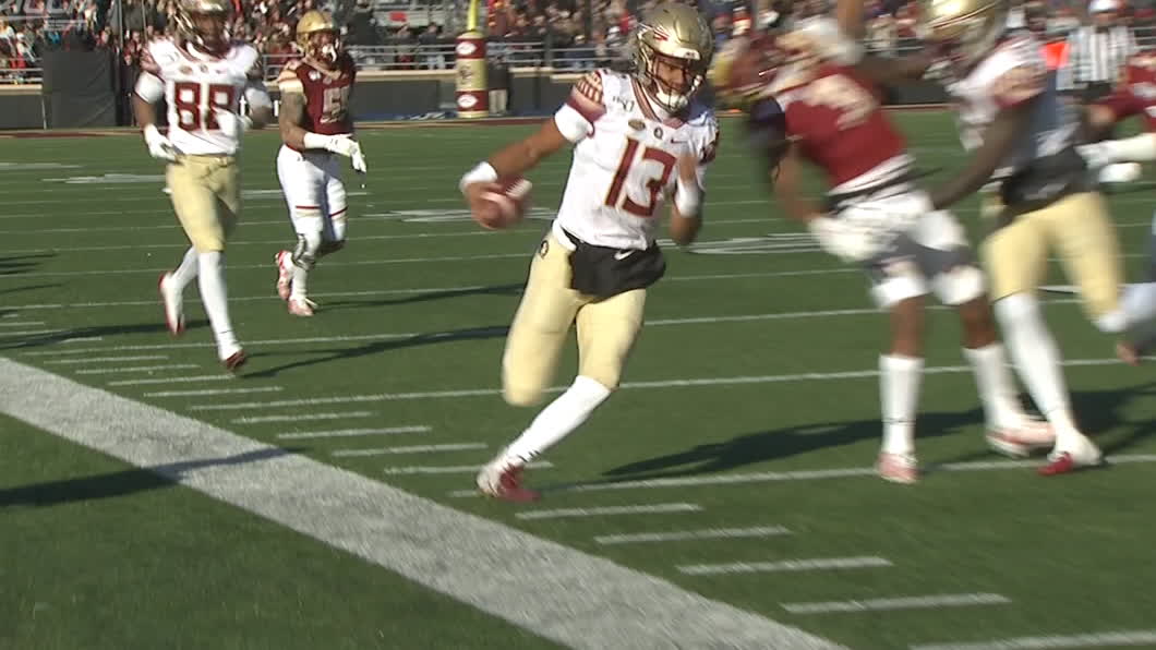 Travis First Snap For Fsu Is A Td Watch Espn