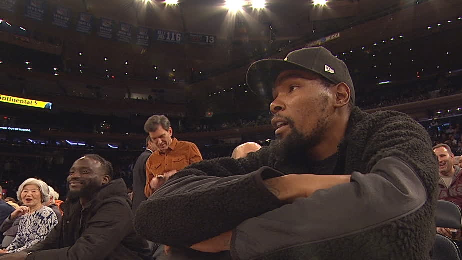 Durant takes in Texas vs. Georgetown at MSG
