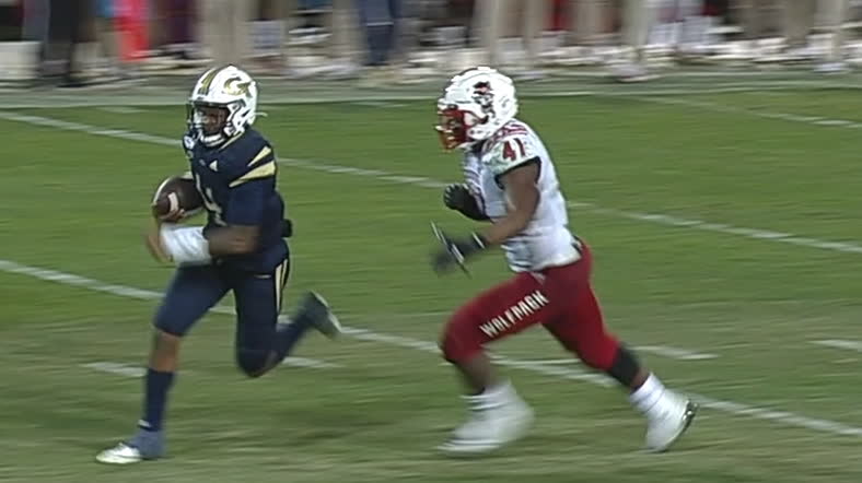 Georgia Tech Qb Keeps It Himself For The Td Watch Espn