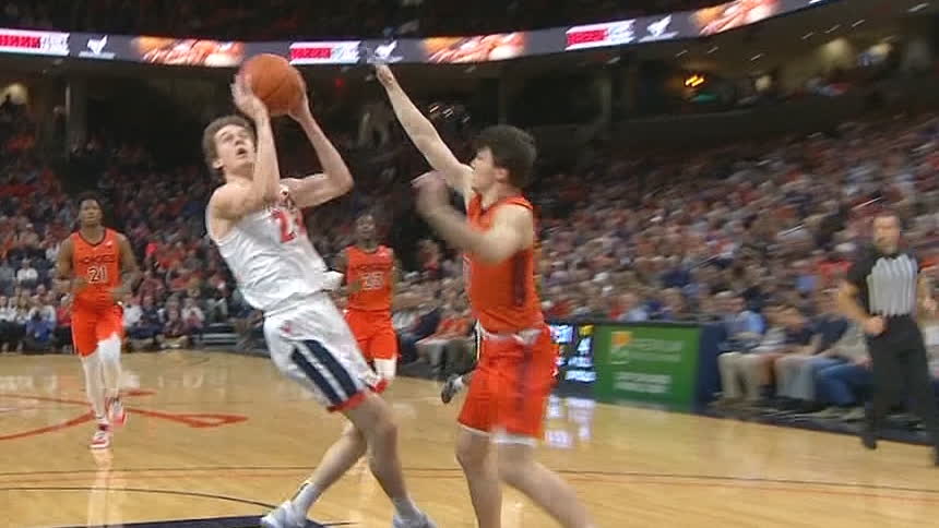 Va Tech Turnover Leads To A Stattmann Bucket Watch Espn