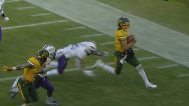 Ndsu S Lance Scrambles To Score 44 Yard Td Watch Espn