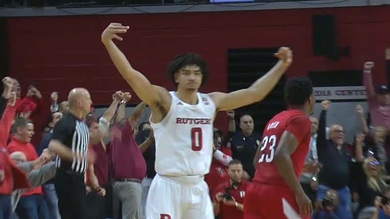 Baker Knocks Down Game Winning Step Back 3 For Rutgers Watch Espn
