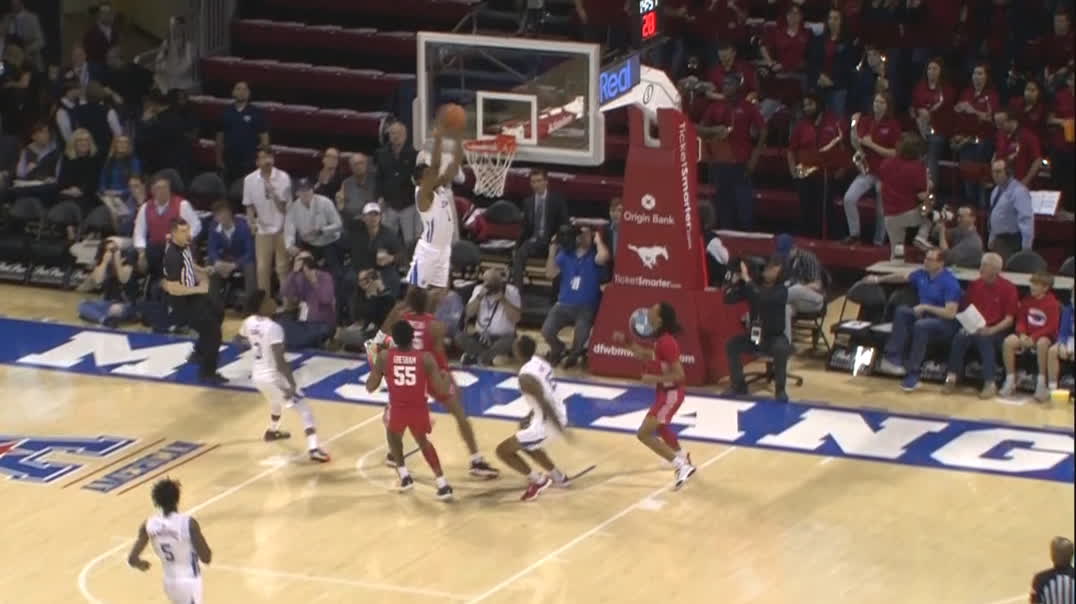 Houston Turnover Leads To Smu Alley Oop Watch Espn
