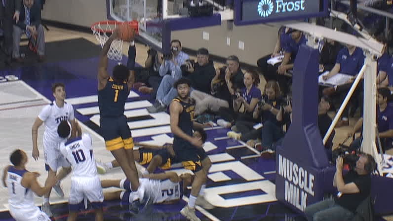McBride's steal leads to Culver's dunk for WVU