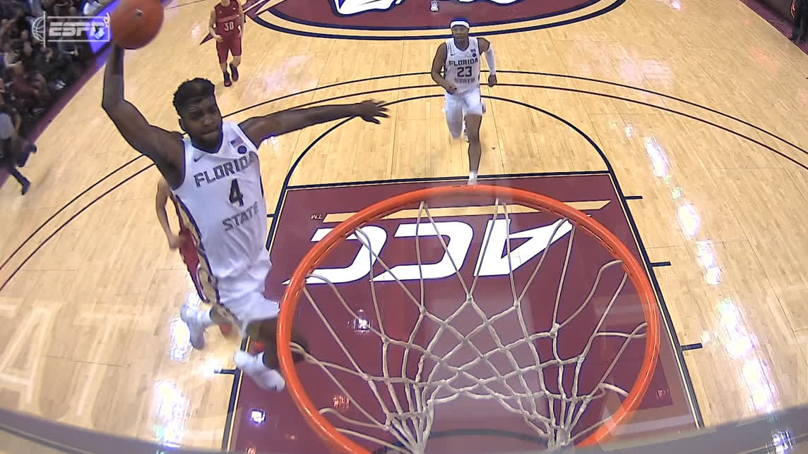 Williams One Handed Slam Gets Fsu Fans On Their Feet Watch Espn