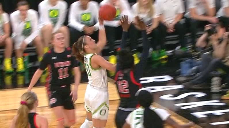 Ionescu finishes through contact