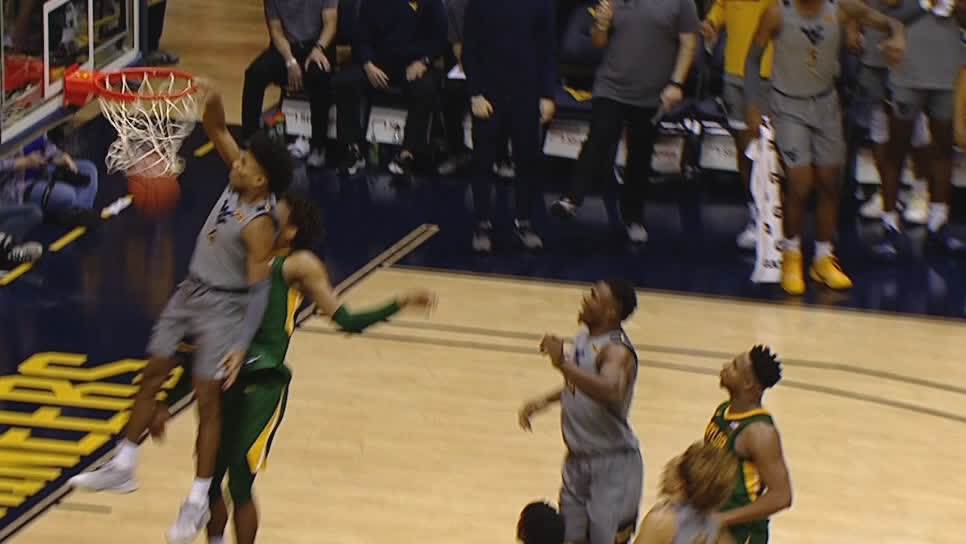 McBride throws it down with authority for WVU