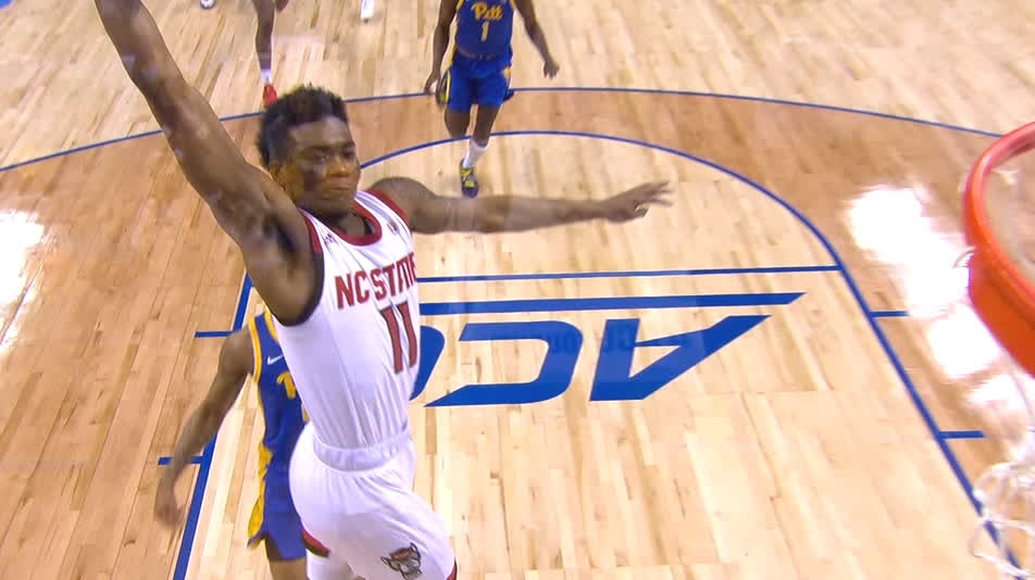 Johnson Hammers Home The Dunk For Nc State Watch Espn