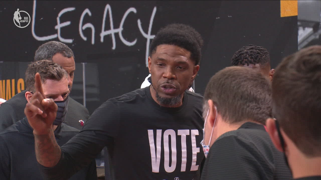 Flashback Haslem tries to fire up Heat during 2020 NBA Finals - Stream the Video